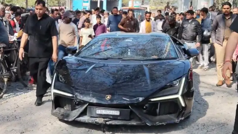 Lamborghini accident: Big claim by police on Shivam Mishra - 'He was the one driving the car', driver's confession proved fake